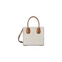 MICHAEL KORS MERCER系列 女士手提托特包香草白/橡果棕