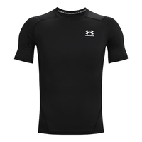 安德玛 UNDERARMOUR）HeatGear Armour男子训练运动短袖紧身衣1361518 黑色001 L
