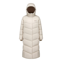 波司登（BOSIDENG）90绒新年红色羽绒服女长款连帽加厚保暖户外通勤外套B40145176 暖阳米7655 S 160/84A