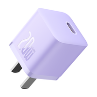 倍思 氮化镓GaN五代20W充电器适用20W苹果单口PD快充头华为插头 【紫色】PD20W|不发烫