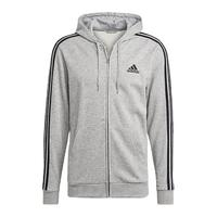 自营男士Adidas/阿迪达斯Essentials French Terry三条纹全拉链连