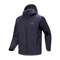 始祖鸟（ARC’TERYX）Gamma MX  男款户外连帽软壳衣 秋冬防风夹克男 男装上衣软壳外套 Black Sapphire 黑蓝 S（55-68kg）