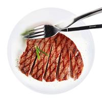 宝润德牛排 腌制牛排 牛肉 烤肉 肉饼 黑胡椒酱 菲力牛排 整切牛排 家庭黑椒牛排80g*10片