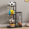 蜗家 篮球收纳架 家用室内儿童足球排球置物架 羽毛球收纳筐 落地球类架子