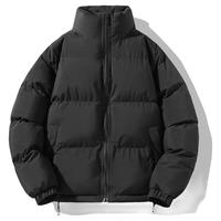 JEEP SPIRIT吉普 棉服秋冬季纯色加厚保暖棉袄宽松连帽短款棉衣外套 黑色. XL