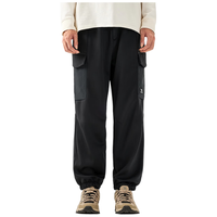 骆驼（CAMEL）【王俊凯同款】户外冲锋软壳裤男束脚工装裤发热加绒 G688  L