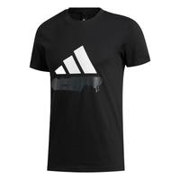  adidas/阿迪达斯 运动型格 男士短袖T恤