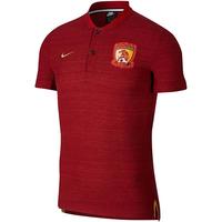 广州队球迷产品 俱乐部出队POLO 深红款 球队出队装备