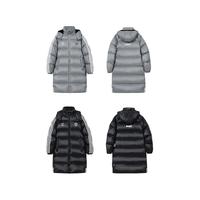 维动羽绒服龙珠Z联名长款白鸭绒运动保暖防寒加厚宽松连帽外套冬 极夜黑 3XL