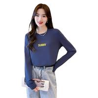 t恤女春季减龄25时尚百搭宽松显瘦设计感小众韩版气质长袖