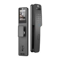 耶鲁3D人脸识别智能锁yale指纹锁密码锁家用入户门锁防盗门电子锁 YF1093M-猫眼&人脸款(30天