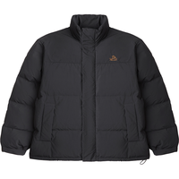 伯希和（Pelliot）【山系】650高蓬鹅绒羽绒服男女款棉衣外套加厚保暖冬季宽松夹克 曜石黑 M