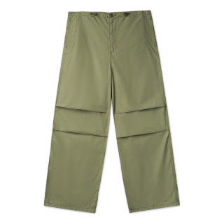 Levi's 李维斯 女士宽松直筒利落工装褶皱休闲长裤 A9143-0002 绿色 S