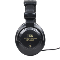 iSK HP-960B 耳罩式头戴式降噪有线耳机 黑色 3.5mm