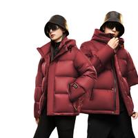 雪中飞 SNOWFLYING【男女同款】2024冬季男士羽绒服男款短款连帽极寒加厚