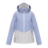 迪卡侬软壳衣男抓绒软壳外套女加绒加厚保暖秋冬户外防风防泼水男士夹克 【女士】黛紫色(帽可收纳) M/L