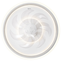 BULL 公牛 卧室风扇灯GF08BZ自然风360°灵活摇头六档风力无极调光68W带遥控