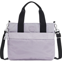 kipling 凯普林 女款大容量2024春季休闲轻便单肩包斜挎包HARLI S 欢乐粉紫网纹拼接