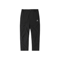 骆驼 CAMEL火山岩发热丨户外冲锋软壳裤女防风防水加绒登山裤男 A23CAVV106，幻影黑，女 M