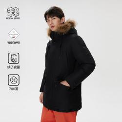 KOLON SPORT 可隆 SNOWBALL【700+蓬】90%鹅绒GTX透湿鹅绒 毛领羽绒服派克大衣