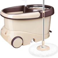 百家好世 随身行双驱动旋转拖把免手洗懒人家用拖地神器脱水拖布桶 2白头