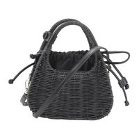 ZARA 女式织抽绳菜篮形手提包单肩包