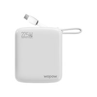  wopow/沃品 22.5W双向快充 充电宝  自带双线【小冰砖丨1w毫安】 10000mAh