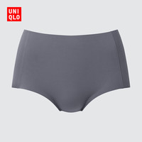 优衣库女装AIRism无痕短裤/空气衣高腰三角内裤25秋冬479197 07 青灰色 M