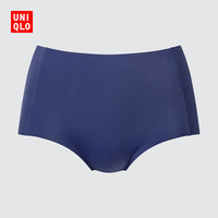 优衣库女装AIRism无痕短裤/空气衣高腰三角内裤25秋冬479197 67 海蓝色 3XL