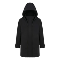 BOSIDENG 波司登 羽绒服男冬季衣多穿Bo-tech面料轻薄高端鹅绒B20142425 黑色8056 180/96A