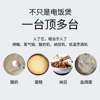 惠百施香港电饭煲全纯钛内胆无涂层电饭锅家用多功能智能预约4L升 4L 全纯钛锅+米汤盘