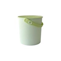 利快 收纳桶儿童玩具桶多功能储物桶大容量水桶凳子带盖 【0.7L】芒果