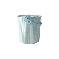 利快 收纳桶儿童玩具桶多功能储物桶大容量水桶凳子带盖 【0.7L】苏打