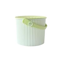 利快 收纳桶儿童玩具桶多功能储物桶大容量水桶凳子带盖 【4L】芒果