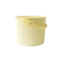 利快 收纳桶儿童玩具桶多功能储物桶大容量水桶凳子带盖 【4L】柠檬