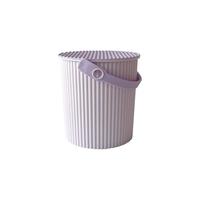 利快 收纳桶儿童玩具桶多功能储物桶大容量水桶凳子带盖 【0.7L】葡萄