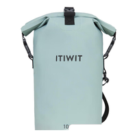 迪卡侬游泳包防水包包10L豆沙绿-斜挎4018927