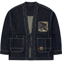 EVISU/惠美寿 海鸥刺绣 男士牛仔夹克