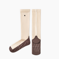 aweather专业运动压力袜跑步小腿袜压缩袜户外徒步登山速干长筒袜 均码【35-39】