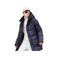 高梵黑金鹅绒服机能4.0五格羽绒服2024年男士中长款冬装外套 高定皇家蓝 S