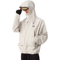 伯希和（Pelliot）山壳冲锋衣硬壳男女秋冬户外防水登山外套12340164白L