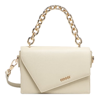 COOGI 包包女包轻奢单肩包女士斜挎包圣诞节 米白色