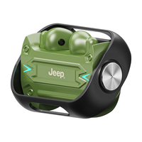 Jeep吉普 真无线蓝牙耳机半入耳式 高清通话降噪户外运动跑步长续航音乐游戏耳机 JP EW001军绿色