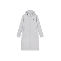 乔丹QIAODAN棉服男外套保暖连帽长款棉衣休闲运动服 浅苔灰 180/XL