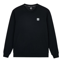 361° 卫衣男士冬季加绒保暖圆领运动休闲服套头上衣 652344801D-6 超级黑(加绒) XL