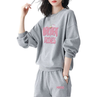 MXDC SPORT 【运动套装 款】女式户外运动卫衣宽松百搭束脚裤休闲两件套
