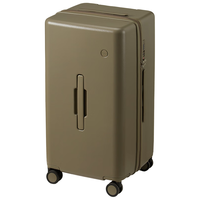 米熙高颜值行李箱大容量出差拉杆箱旅行24英寸密码锁平原灰 26英寸 26英寸 【需托运】适用7-10天旅行