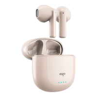  aigo/爱国者 降噪 入耳式蓝牙耳机  米白色