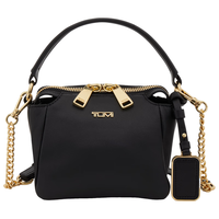 TUMI/途明【7.9下市】Voyageur女士斜挎包光滑牛皮革斜挎链条包 黑色/0196506DL