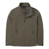 奥索卡 OZARK GEAR秋冬防风立领夹克男 软壳加绒保暖舒适外套318765 深褐-456 185